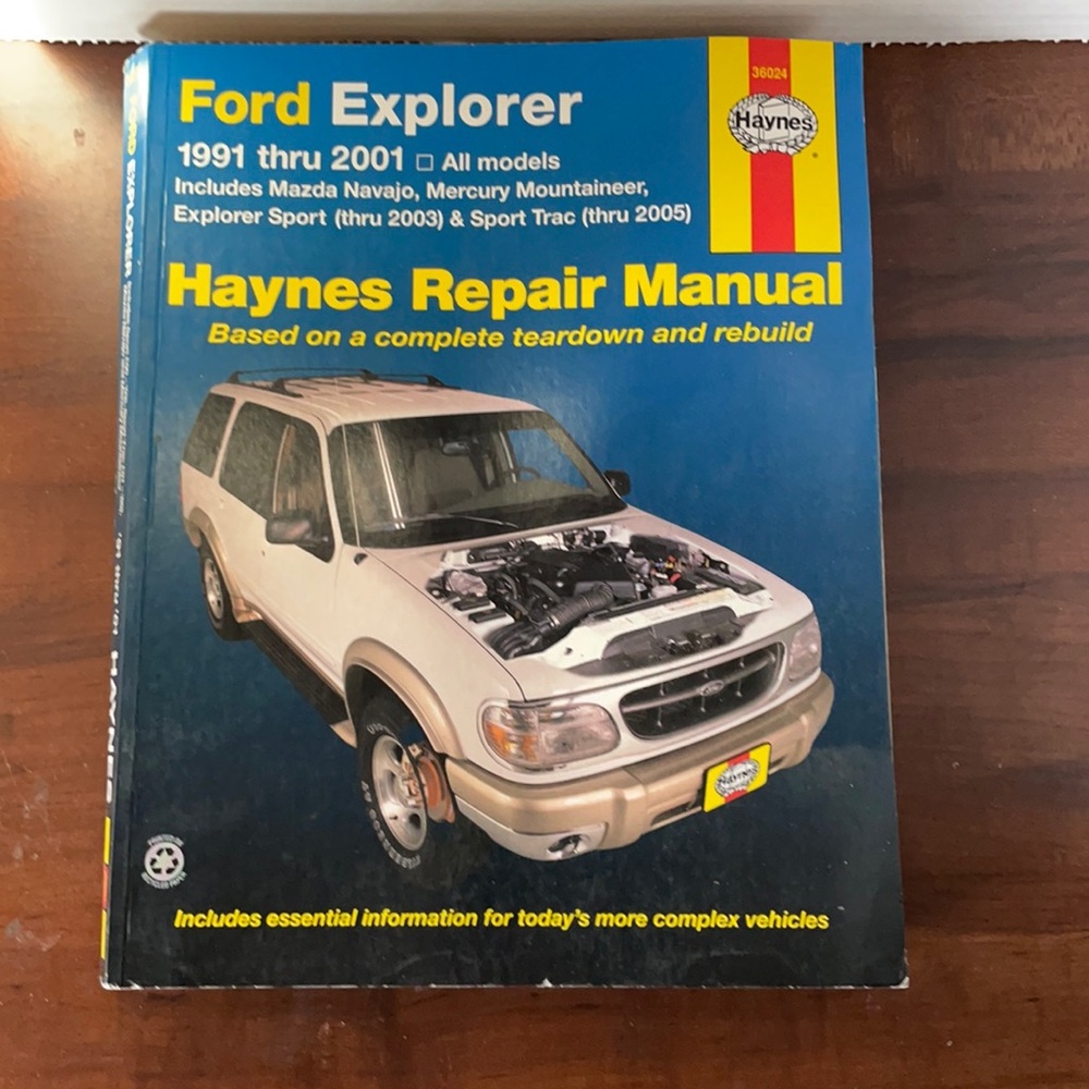 Haynes Automotive Repair Manual Ford Explorer 1991-2001 Mazda Mercury